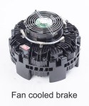 Fan cooled brake